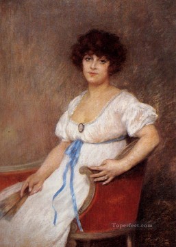  Pie Obras - Retrato de una dama sentada Carrier Belleuse Pierre